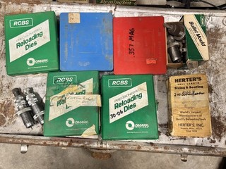 7 Sets of Reloading Dies 2 30 06 2 357 243 270 and 308. RCBS Herter Pacific
