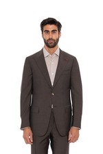4200 ISAIA NAPOLI Brown Jacket Sport Coat Fine Wool / Mohair 42 US / 52 EU 7R