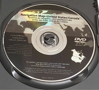 GM Navigation DVD Enclave Cadillac Acadia Traverse Outlook Map v9.3 