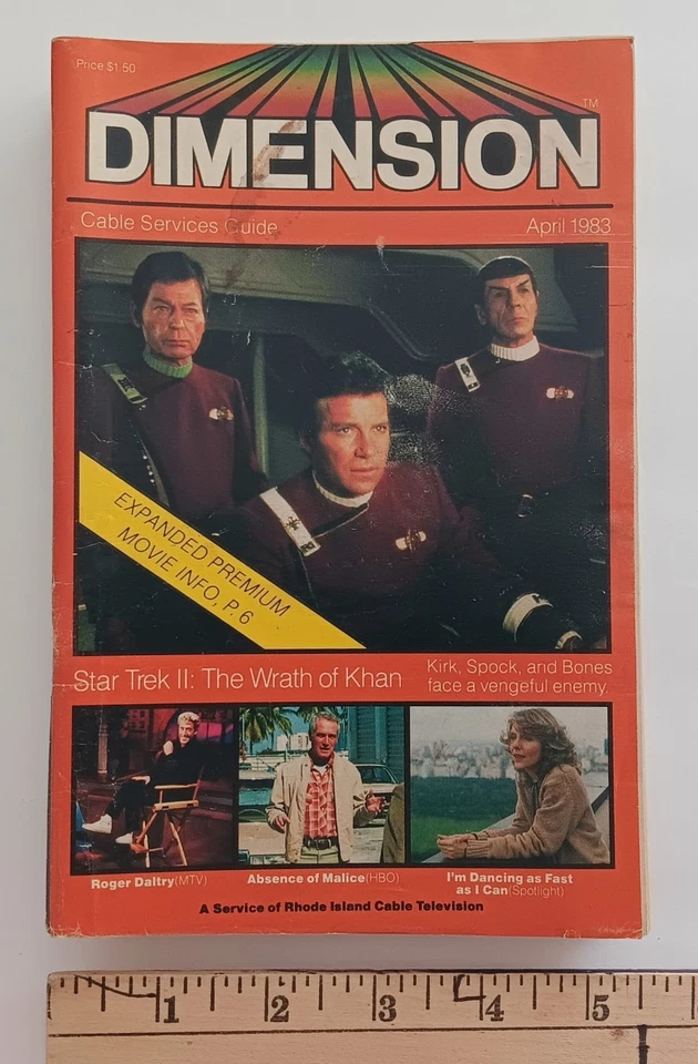 3 DIMENSION 1980's CABLE TV GUIDE Magazine's Star Trek Indiana jones Matt Dillon - Image 3 of 4