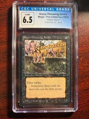 MTG Stone-Throwing Devils (Dark) Arabian Nights Regular Common for
