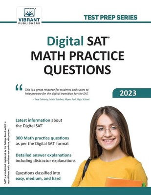 Digital SAT Math Practice Questions Vibrant Publishers Taschenbuch Englisch 2023