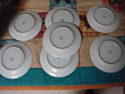 7 lot Fukagawa Arita Vintage 6.5" saucer plate Japan made pine cones handpainted - 第 8/8 張圖片