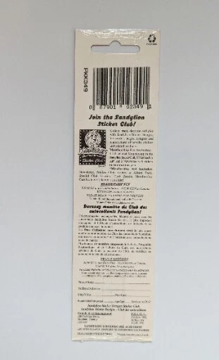 Vintage SandyLion Kromekote Street Road Signs Sealed Stickers - Image 2 of 2