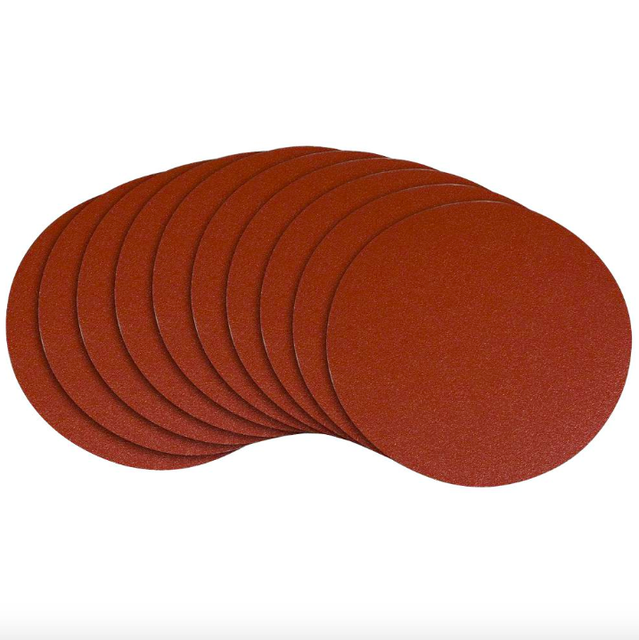 POWERTEC 110380 12-Inch PSA 60 Grit Aluminum Oxide Adhesive Sanding 60