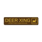 Deer Xing Sign, Custom Animal Crossing Campground Location Name Sign
