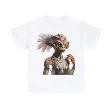 Unisex Adult T Shirt Quirky Funny Monster: Sequin Flapper Dazzle