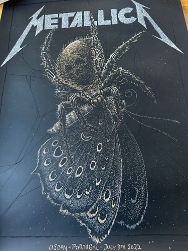 Metallica 2022 Passeio Marítimo Lisbon Portugal Original Concert Poster Numbered - Bild 2 von 6