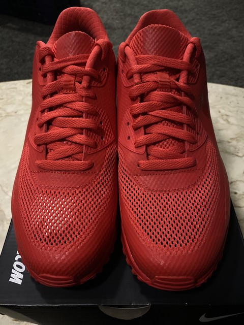 NIKE AIR MAX 90 HYPERFUSE HYP SOLAR RED SZ 9.5 [653603-992] | eBay