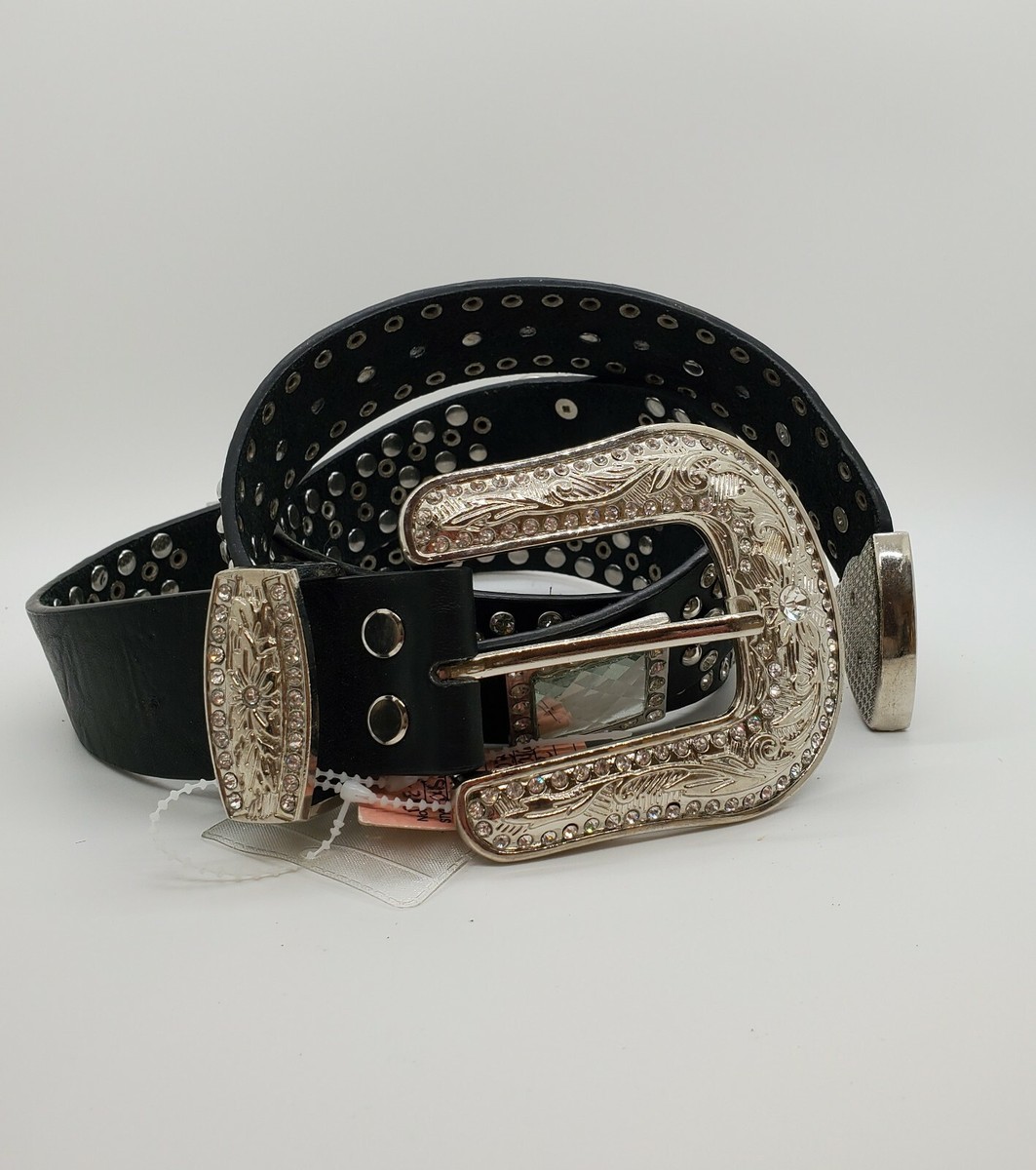 Montana West jeweled leather belt Montana West Rhinestone Leather Belts for Women for sale | eBay main image 4