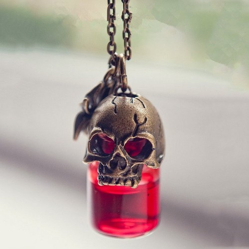 Gothic Skull Vampire Blood Bottle 