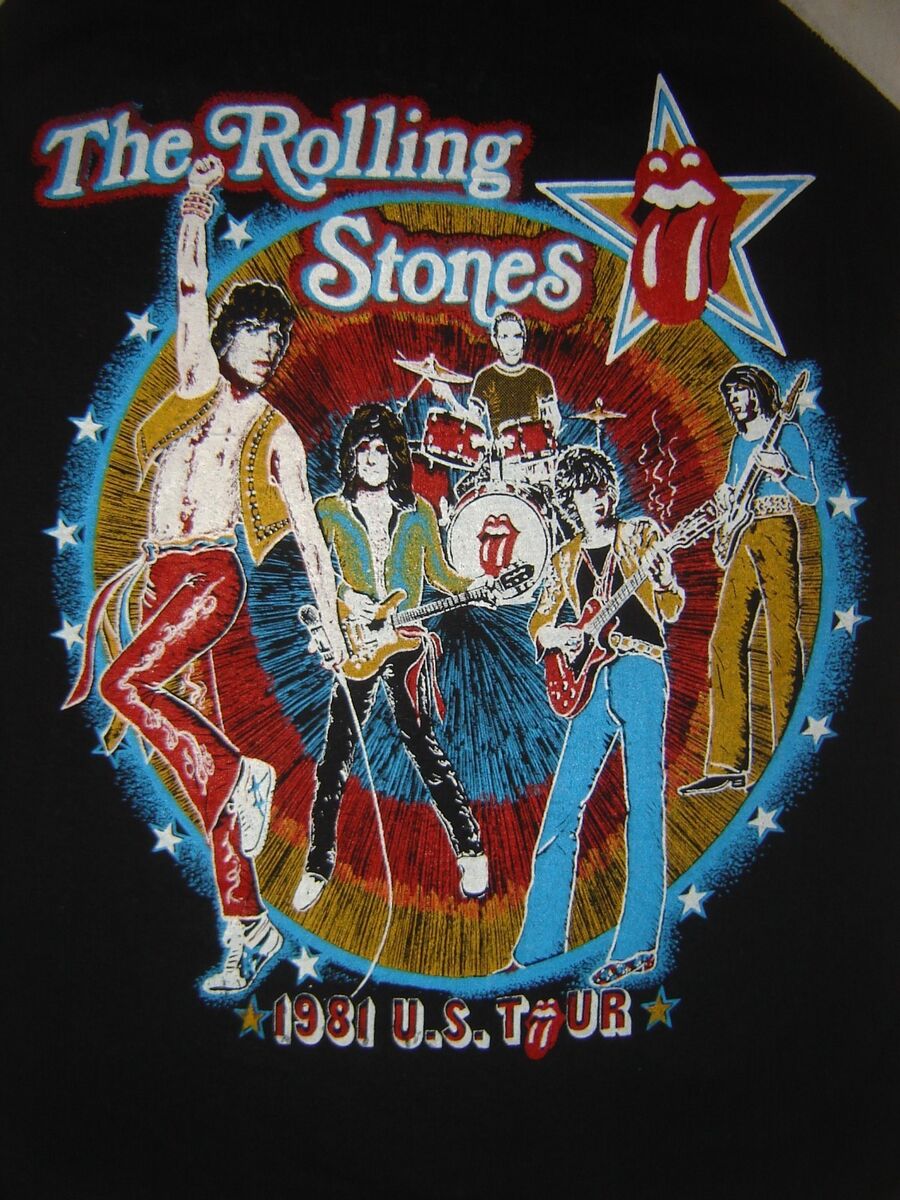 Vintage Concert T-Shirt THE ROLLING STONES 81 TATTOO YOU Vintage Concert T-Shirt THE ROLLING STONES 81 TATTOO YOU