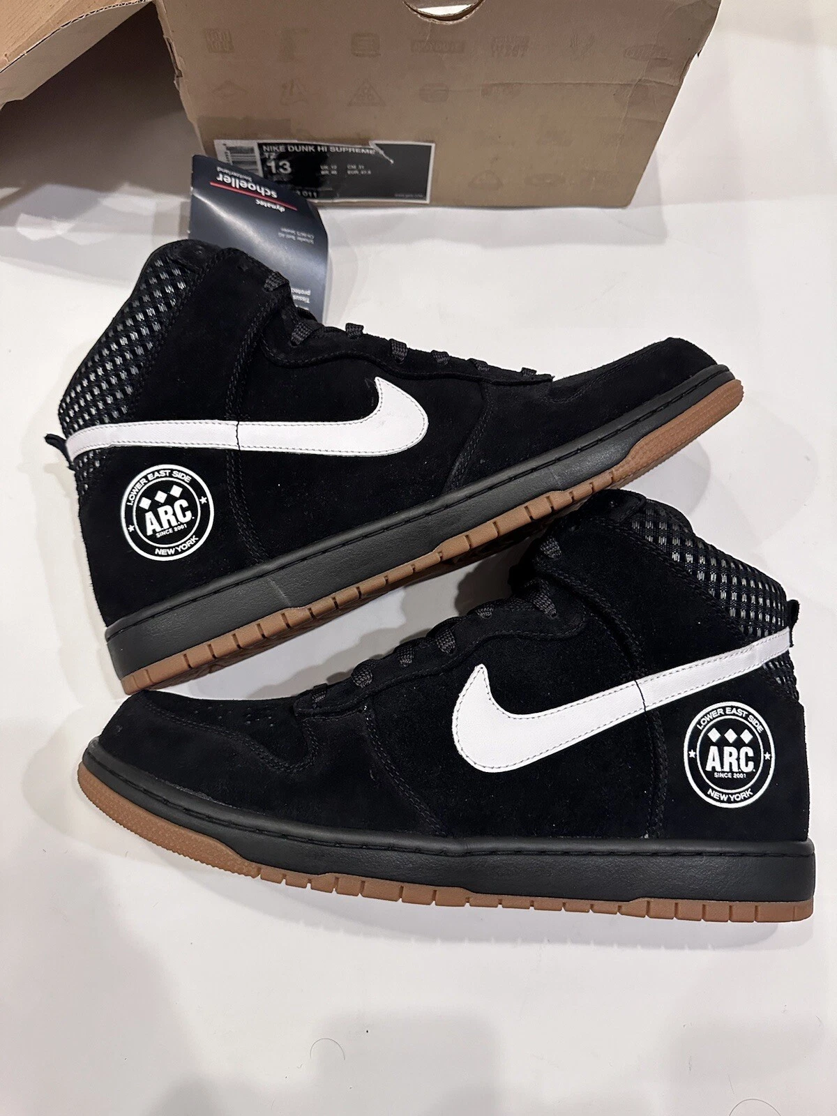 2009 Nike Dunk Hi Supreme TZ Alife Arc 370353 011 Taille 13