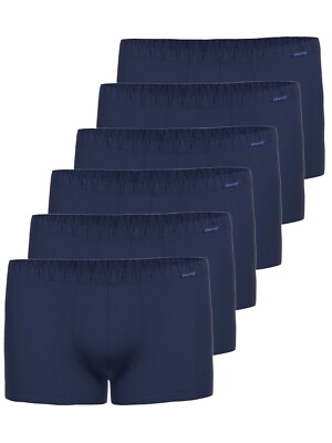 Ammann Cotton & More 700351 6er Pack Herren Retro Short in Blau und Schwarz