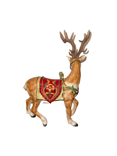 Fitz & Floyd Bellacara Deer Figurine Reindeer Christmas 15" - Open Box W/ Box - Picture 5 of 9