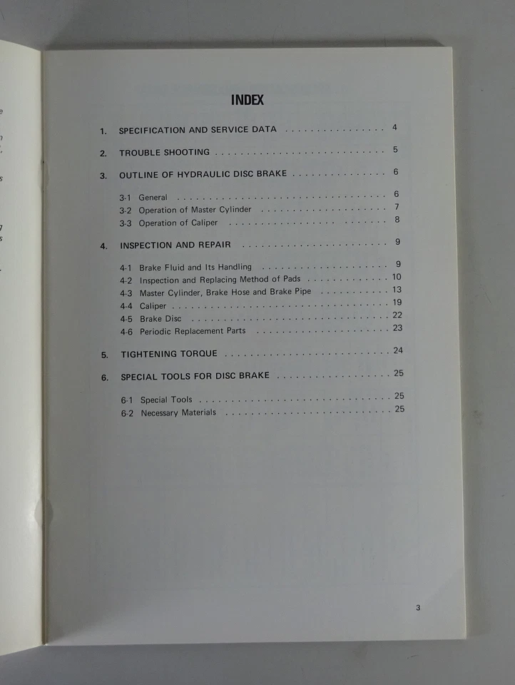 Manual de Taller Suzuki Freno Disco para Gt 125,185, 250,380, 550.750 Von 1974 - Imagen 2 de 3