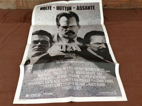 1990 Q&A Original Movie House Full Sheet Poster | eBay Australia