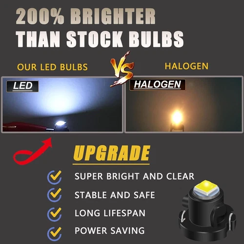 2X For Toyota 2003-2009 4Runner Control Knob Clock Dash Display Bulb 90010-09017 - Picture 4 of 5