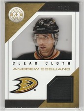 2013 13-14 Totally Certified Clear Cloth Jerseys Patch Gold Andrew Cogliano 4/10