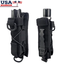 Tactical Flashlight Holster Pouch Rotatable Flashlight Holder Belt Pouch Clip US