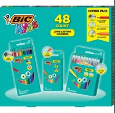 New Bic KIDS Coloring Kit, 48 count, NIB