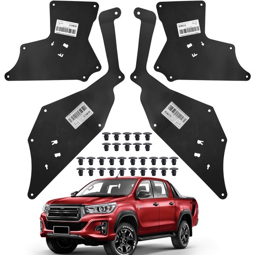 4x Front Fender Apron Seal Splash Shield for Toyota Hilux Fortuner 15–24