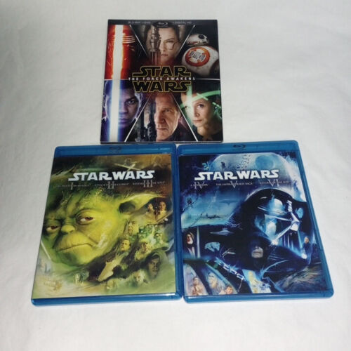Star Wars The Original Complete Saga 1-6 & The Force Awakens (Episode 7) Blu Ray - Picture 1 of 14