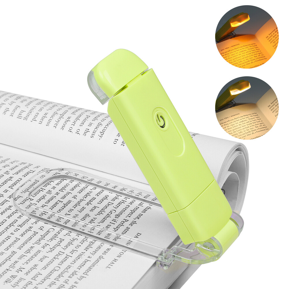 DEWENWILS Book Light Rechargeable Amber Reading Lights 4 Brightness Adjustable  