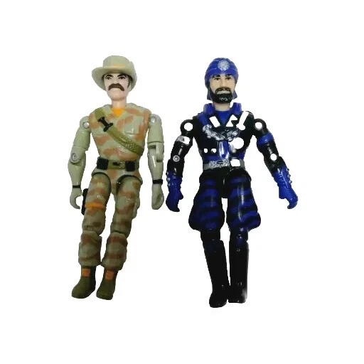 Figuras de ação vintage Lanard The Corps 3,75" tamanho grande Sarge, Avalanche, Shooter Sam+ - Imagem 2 de 4