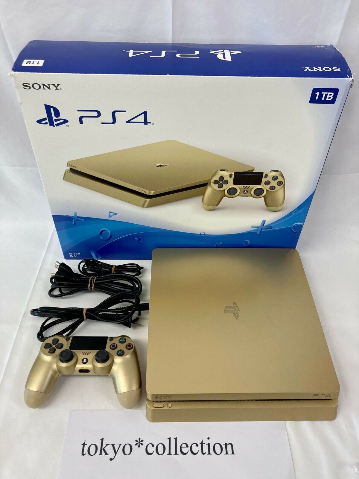 Sony 4 PS4 Slim 1TB Gold Console Edition Fast Free | eBay