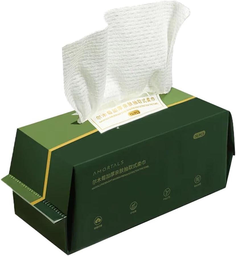 Soft Disposable Face Towel Skin-Friendly Pull Out Makeup Cleansing Cloth 70pcs