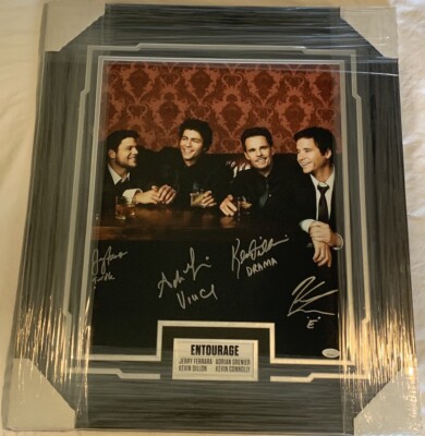 Framed Autographed/Signed Entourage 4x Cast Inscribed 16x20 Photo JSA COA