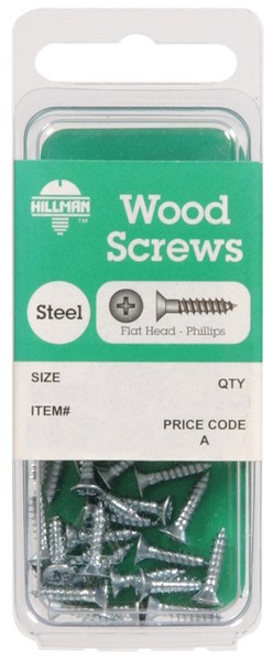 Phillips Flat Head Wood Screw No 5802 Hillman Fasteners for sale  