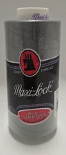 Maxi-Lock ~ Serger Thread-Steel / Dark Gray, 3000 yd All Purpose Spun Polyester 