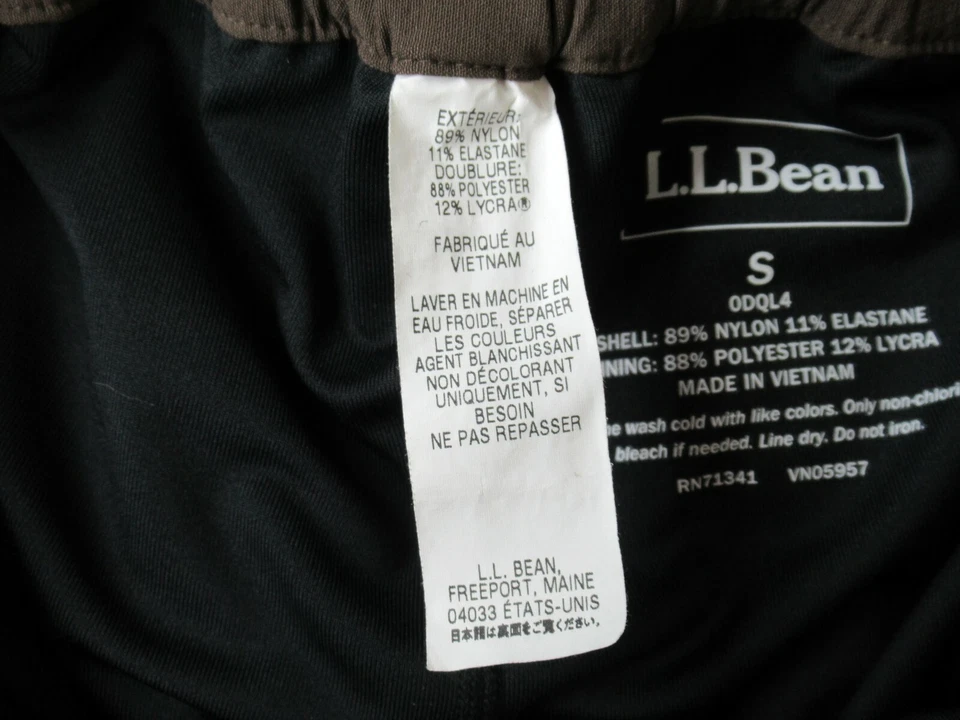 L.L. Bean Cycling Shorts Womens Small Brown Lined Padded Bicycling - Image 4 of 4