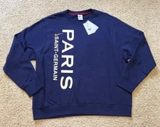 Paris Saint Germain Nike French Terry Crewneck Sweatshirt Size XXL Brand New PSG