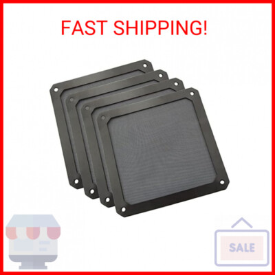 4pcs 120mm PC Fan Dust Filter Magnetic Frame Computer Fan Grills Dust Mesh PC Co