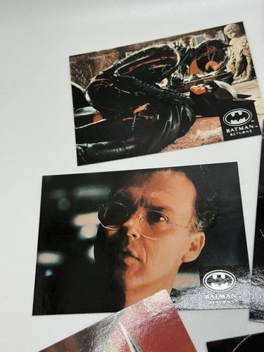 BATMAN RETURNS PREMIUM STADIUM CLUB (Topps 1992) Complete Movie Trading Card Set - Picture 7 of 8