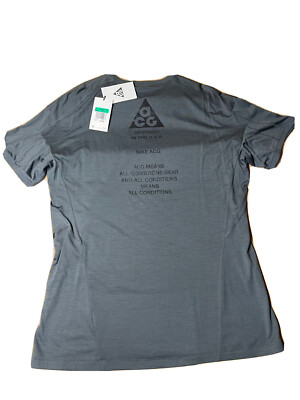 Nike Nikelab ACG Tech Knit Shirt Size XL New Grey 829580 021 Brand