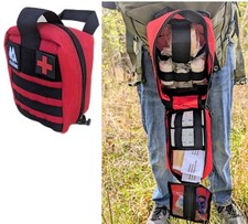 First Aid Survival Kit - IFAK - Trauma Medical Bag - Tactical Bag 120 pieces