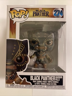 Funko POP Black Panther 274 ( Warrior Falls ) W/ Soft Protector Misprint Error 889698231305 | eBay
