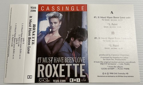Roxette It Must Have Been Love Music Cassette Tape Single TCUS 2399 EMI 1990 OG - Picture 20 of 24