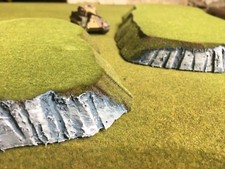 Total System Scenic 20mm Wargames Scenery Terrain Crag Face Hill, 15mm 28mm