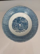 Royal Currier & Ives Dessert Fruit Berry Bowls 5 1/2" Old Farm Gate 24 Available