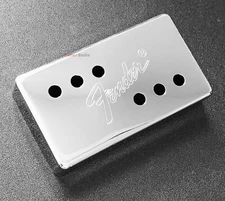 Genuine Fender 72' Tele Telecaster Humbucker Pickup Cover - CHROME with LOGO