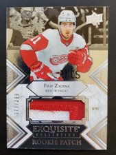 2019-20 UD Exquisite Collection Filip Zadina Exquisite Rookie Patch 177/299