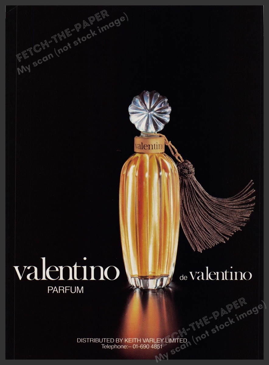 Valentino Elegant 1980s Print Advertisement Ad 1980 (See