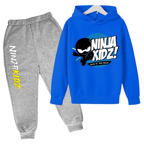 Ninja kidz hoodie Ninja Boy top and sports ankle sweatpants suit X'mas gift - Picture 14 of 38