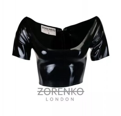black bardot crop top