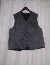 NICE ST. PATRICK BIG MEN'S FORMAL WAISTCOAT VEST SLATE GRAY 3XL